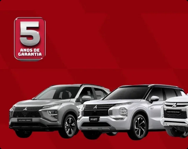 Carros Mitsubishi com 5 anos de garantia